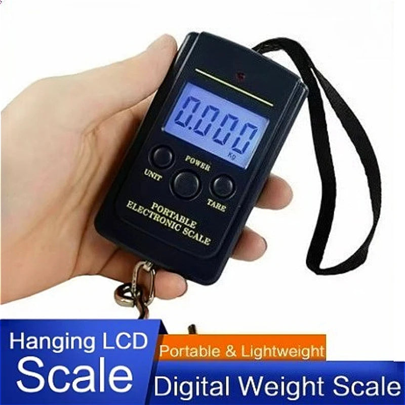40kg Portable Digital Hanging Scale – Fishing, Luggage & Travel Digital Hanging Scale SPOT