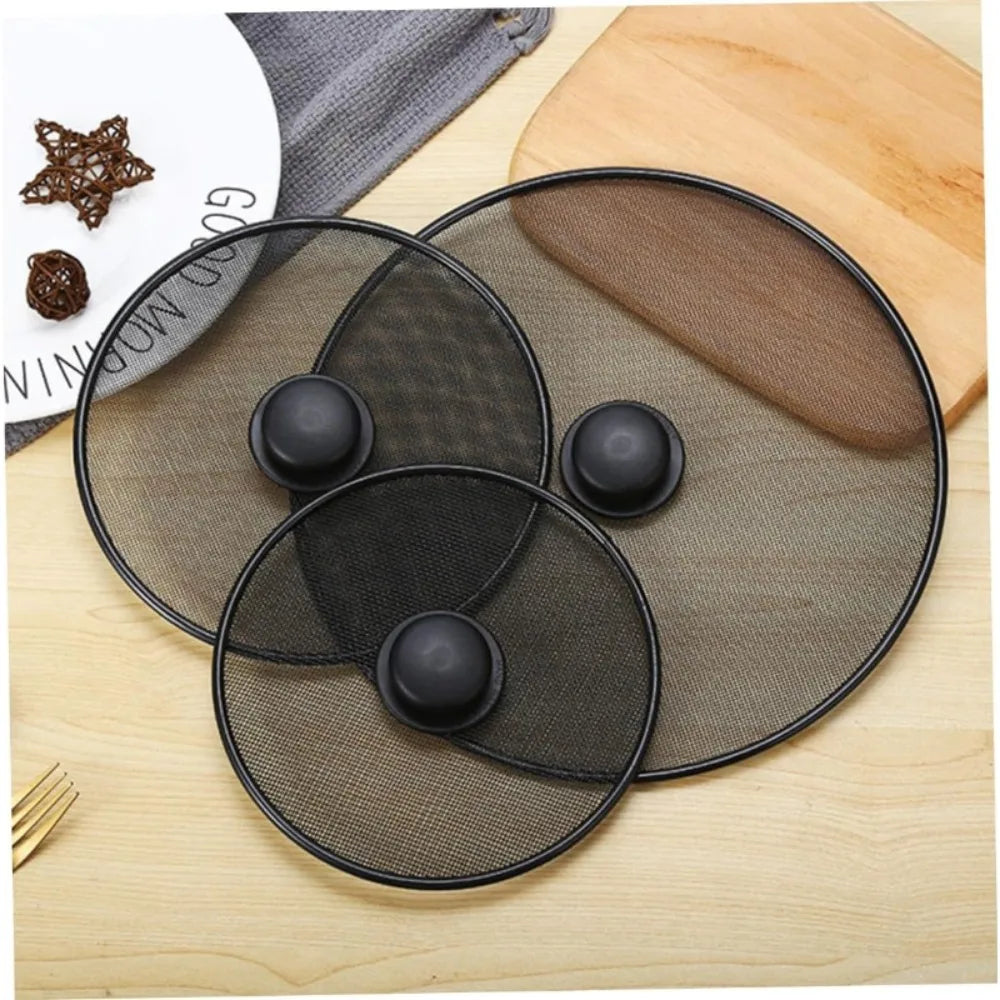 3-Pack Splatter Screen Set – Fine Mesh Splash Guard Lids Splatter Screen Set SPOT