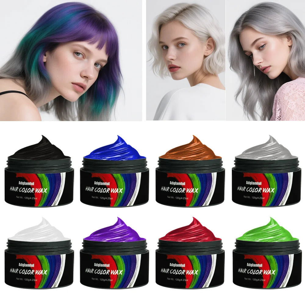 Adglamful Temporary Hair Color Wax – Washable, Non-Greasy Temporary Hair Wax SPOT