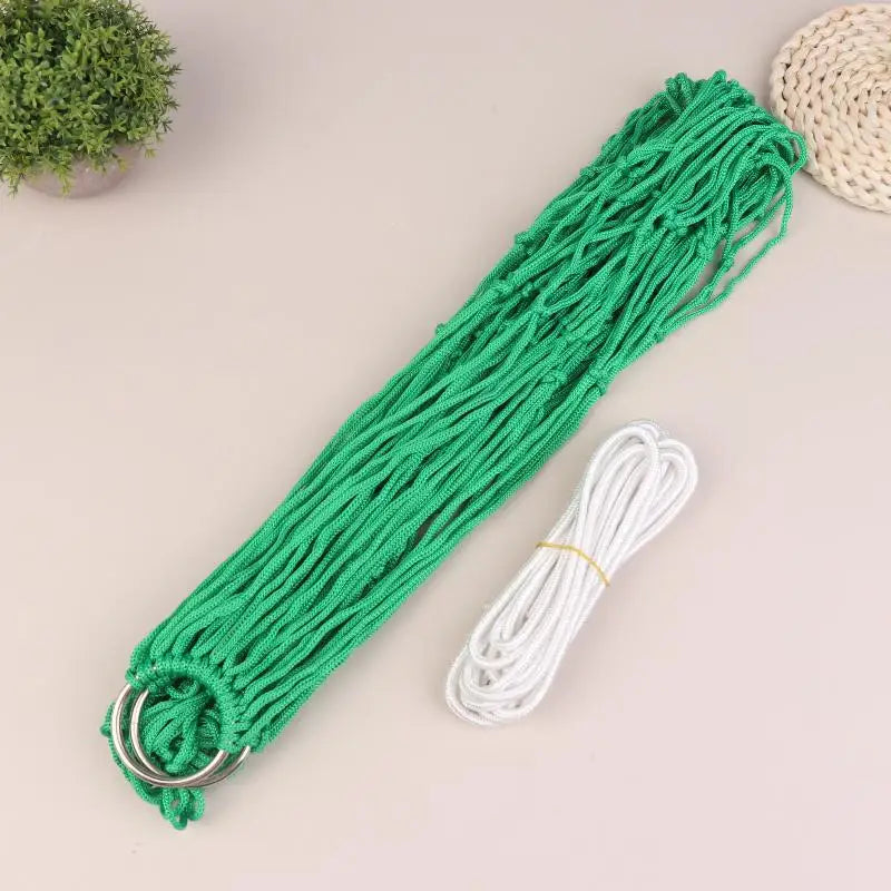 Thickened Nylon Rope Hammock – Portable Outdoor Swing Chair Outdoor Hammock SPOT Green
