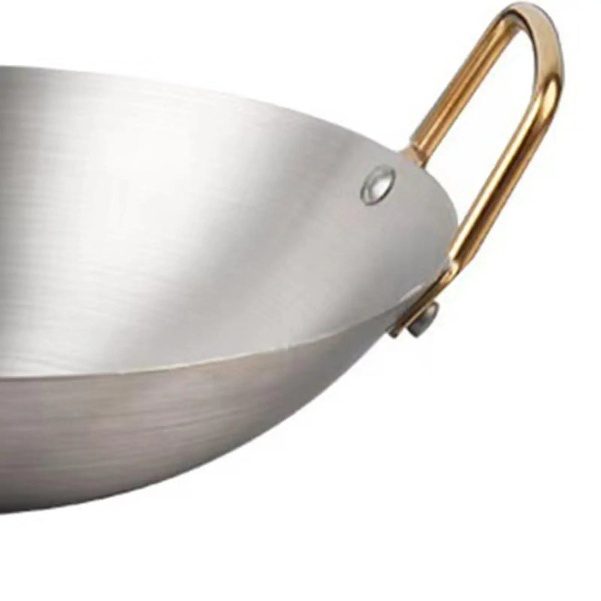 Stainless Steel Wok Pan – Double Handle Frying & Steaming Pot Stainless Steel Wok SPOT