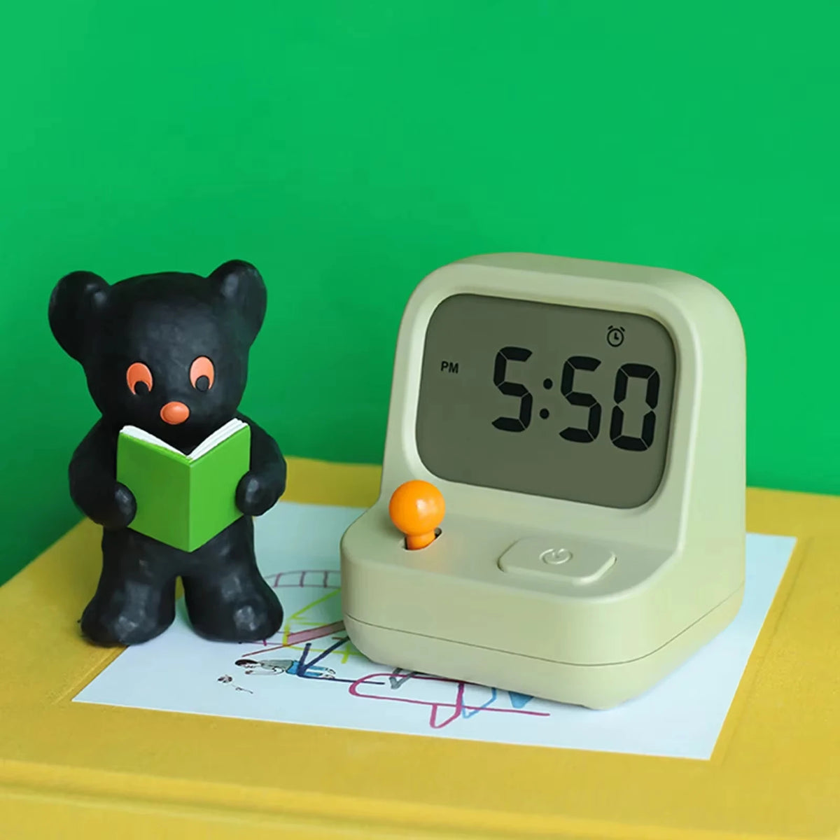 Retro Game Kids Alarm Clock – LCD, Snooze, Backlight Kids Alarm Clock SPOT