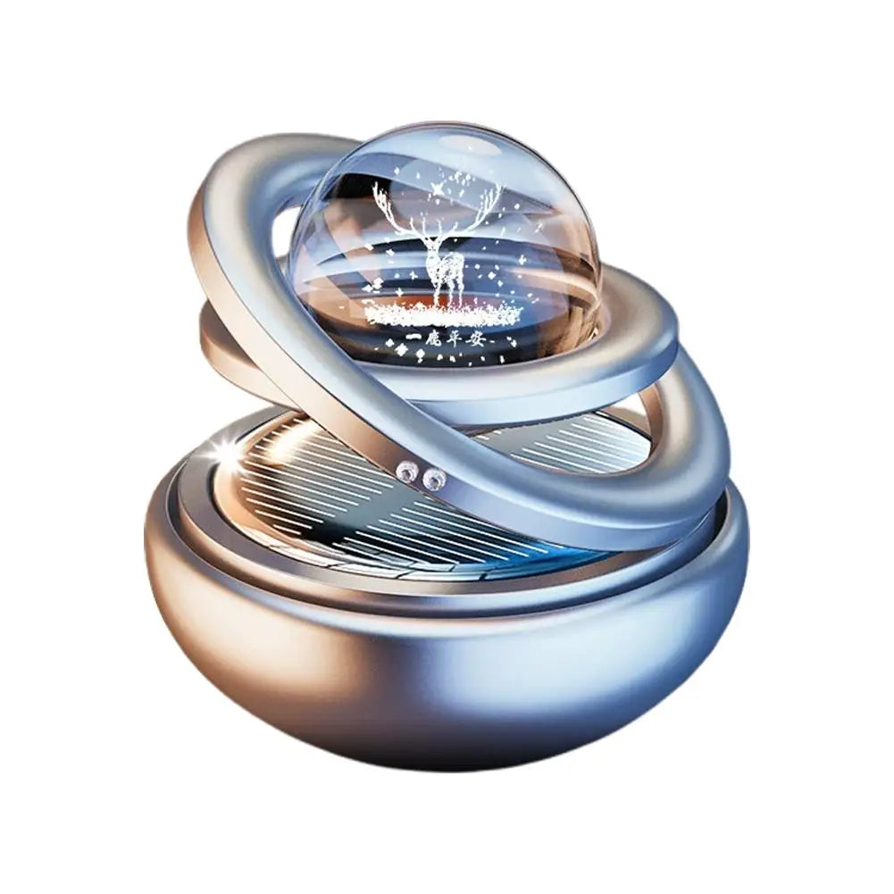 Solar Rotating Aromatherapy Star Ball Car Air Freshener Ornament Car Air Freshener SPOT E