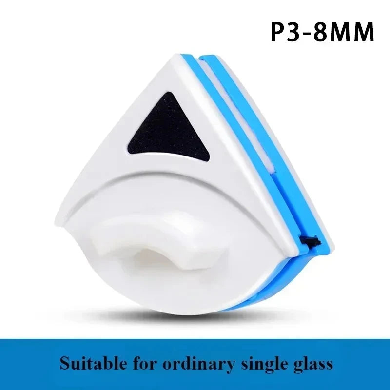 NOCCLILI Dual-Sided Magnetic Window Cleaner – Reusable Magnetic Window Cleaner SPOT Blue-3-8mm
