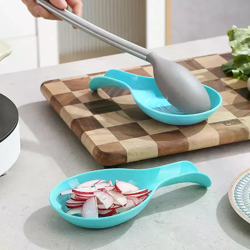 Large Heat-Resistant Plastic Spoon Rest – Dishwasher Safe Kitchen Spoon Rest SPOT