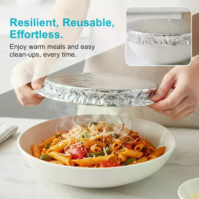 150-Pc Aluminum Foil Food Insulation Covers – 6Hr Heat Lock Food Insulation Cover SPOT