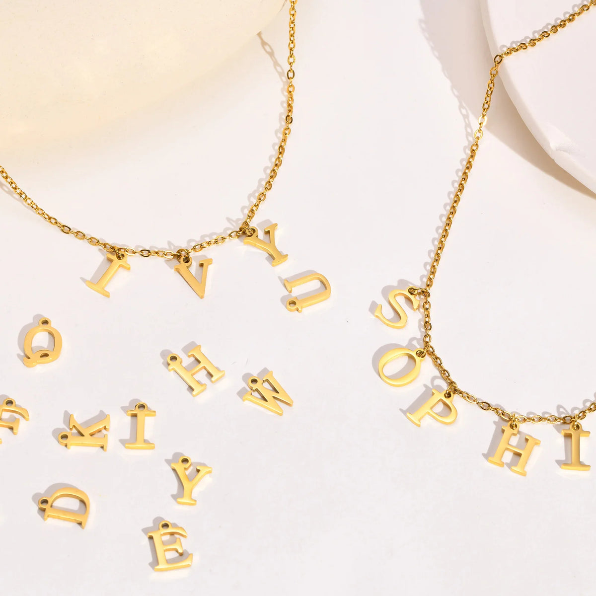 Personalized Initial Letter Necklace – Custom Name Pendant Custom Name Necklace SPOT