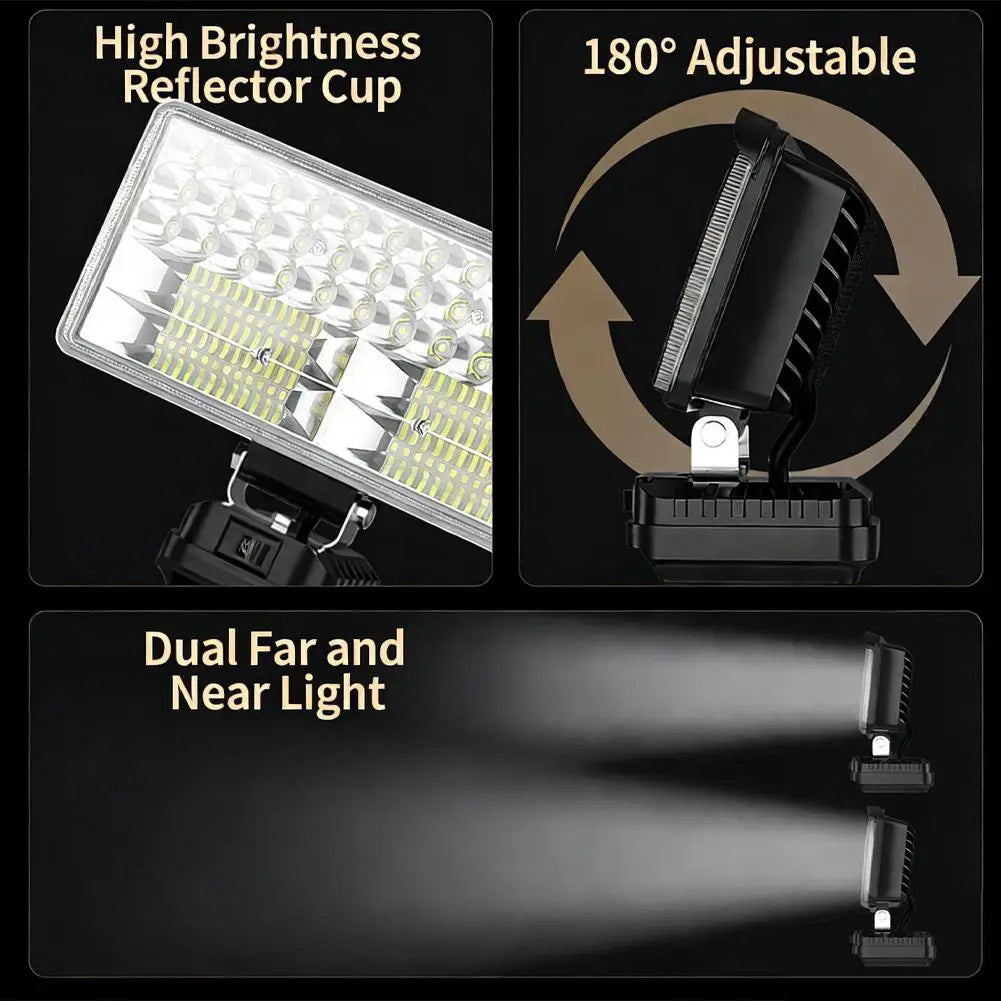 Makita 18V Cordless Work Light IP65 Waterproof + Dual USB Cordless Work Light SPOT