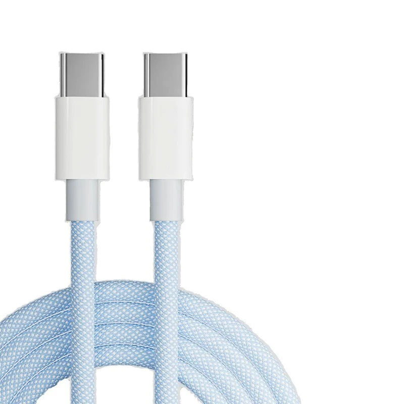 100W Braided USB-C Fast Charging Cable – 5A Quick Charge USB-C Charging Cable SPOT