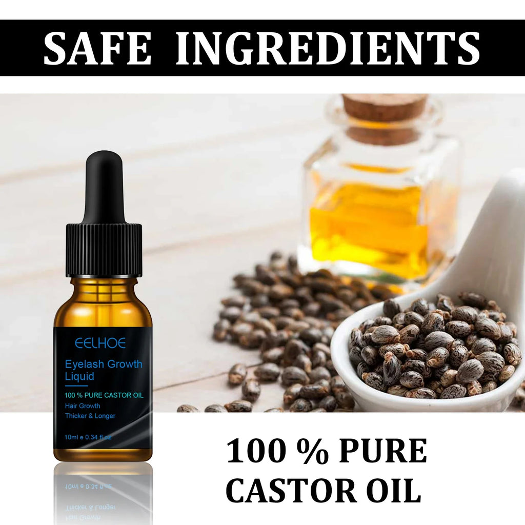 Eelhoe Castor Oil Eyebrow & Lash Growth Serum 10ml Brow & Lash Serum SPOT