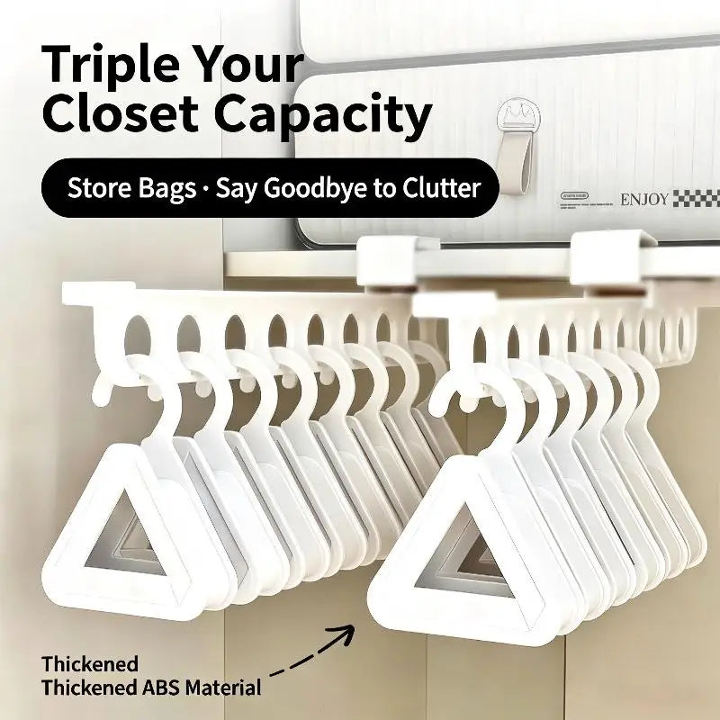 Macaron ABS Triangle Bag Hanger – Closet Wardrobe Organizer Bag Hanger Hook SPOT
