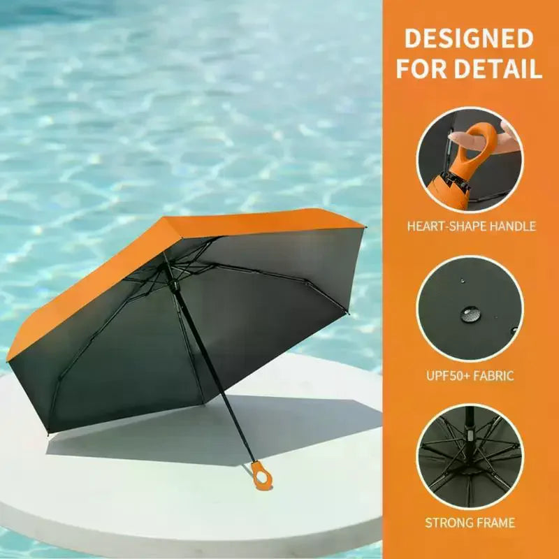 UV Protection Mini Umbrella – 6-Fold Ultralight Portable Sunshade Compact UV Umbrella SPOT