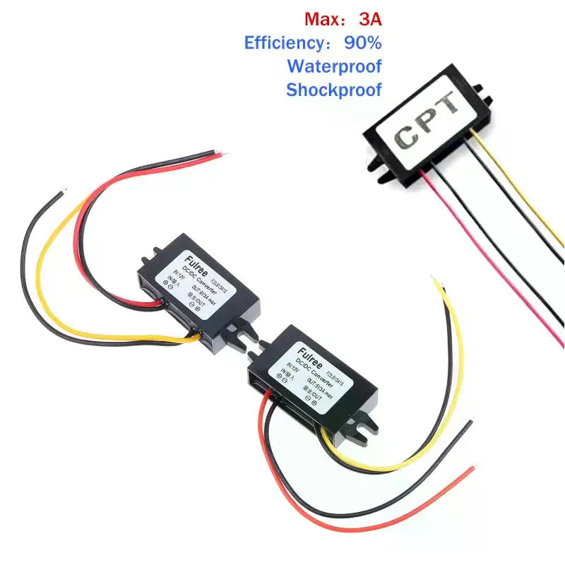 Waterproof Mini DC-DC Step-Down Converter 12V to 5V/9V Buck Voltage Converter SPOT