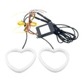 RGB Heart Angel Eye Halo Rings 12V LED DRL & Amber Turn Signal LED Halo Ring Set SPOT 1set