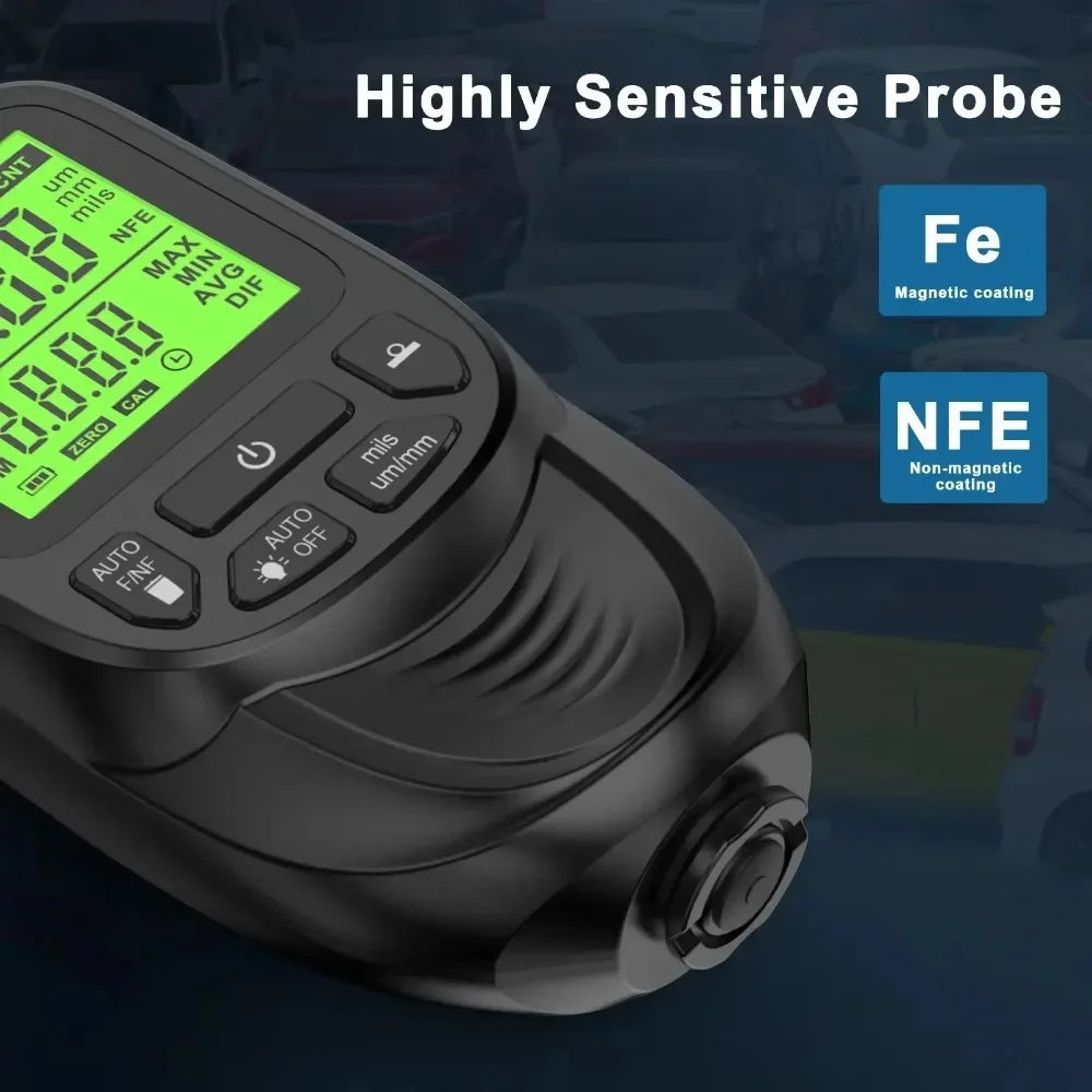 Digital Paint Thickness Gauge – Auto-Switch Film Detector Paint Thickness Gauge SPOT