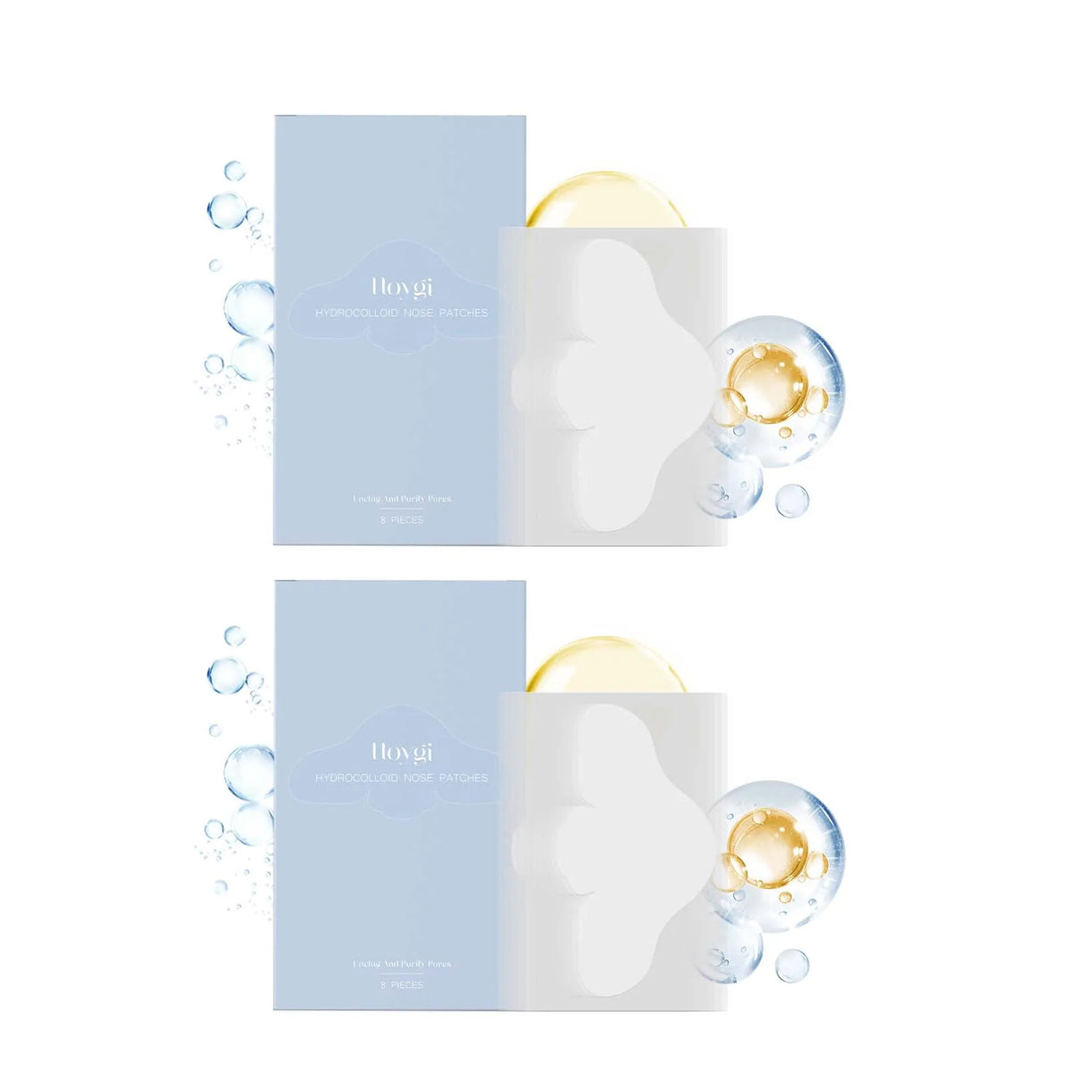 Hoygi Salicylic Acid Nose Pore Strips Hydrocolloid Patches 8pc Nose Pore Strips SPOT 2 x 8pcs Boxed