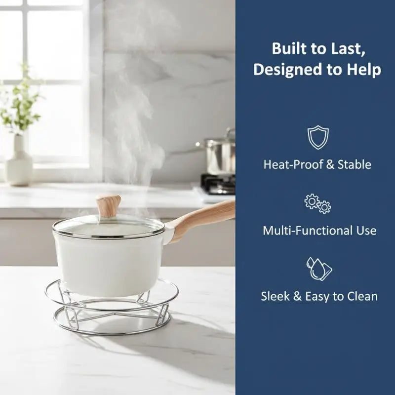 Stainless Steel Pot Rack & Steamer Stand – Kitchen Trivet Kitchen Trivet Rack SPOT