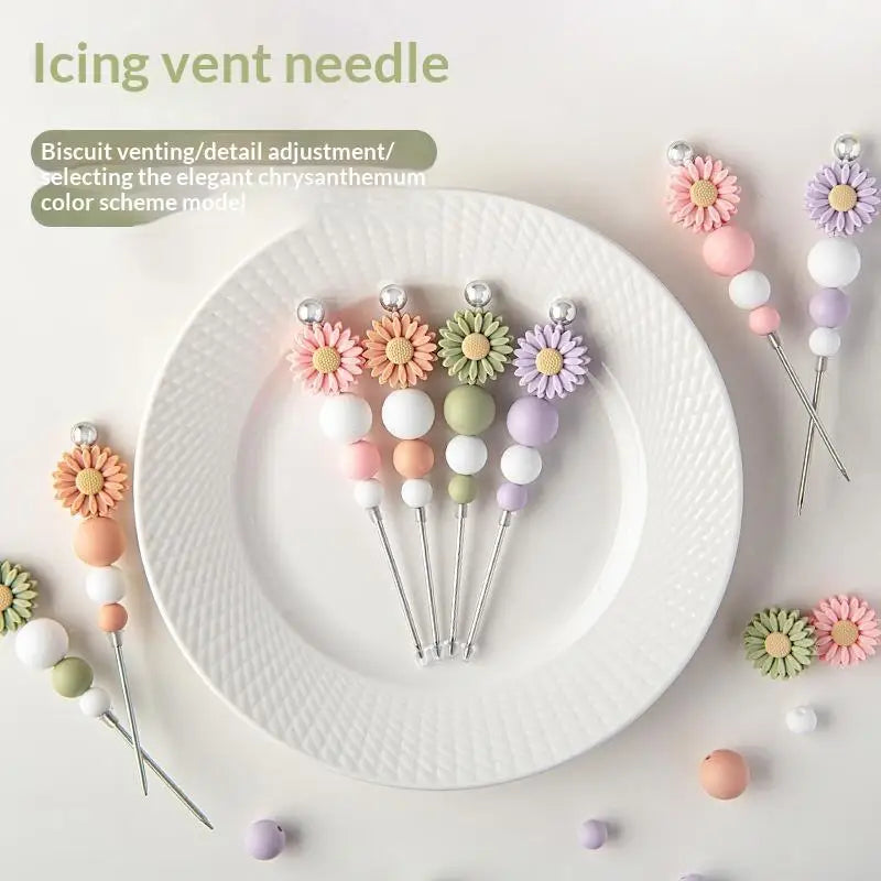 Cookie Scriber Needle – Flower Design Stainless Steel Icing Pin Cookie Decorating Tool SPOT