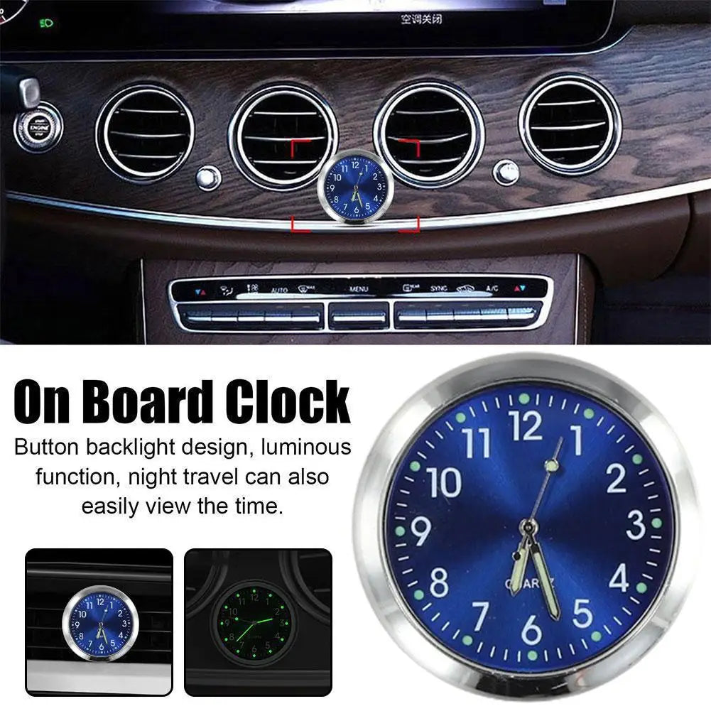 Mini Metal Car Dashboard Clock – Luminous Analog Quartz Car Dashboard Clock SPOT