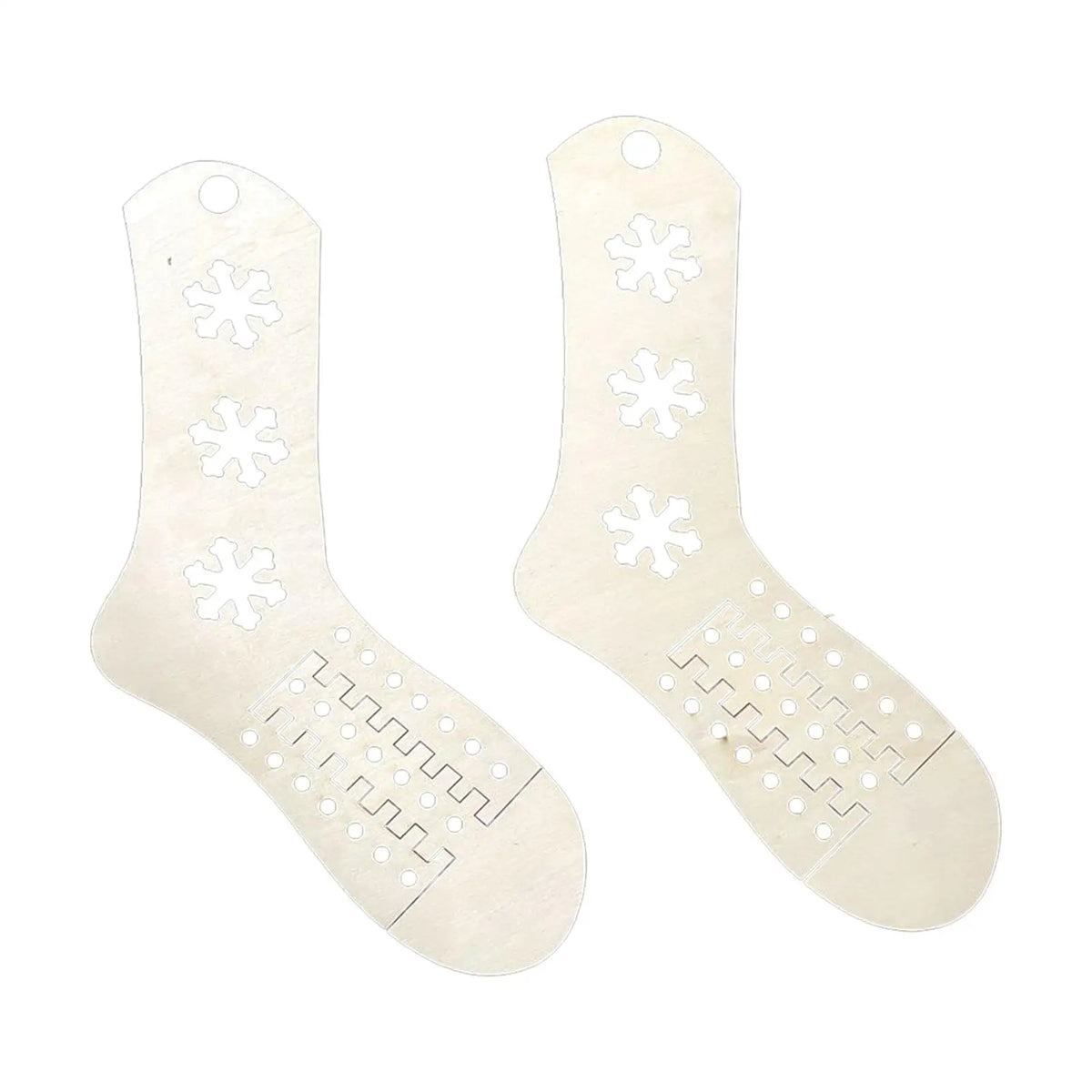 Wooden Sock Blockers 2-Pack – Hollow Pattern Knitting Tool Sock Blockers SPOT