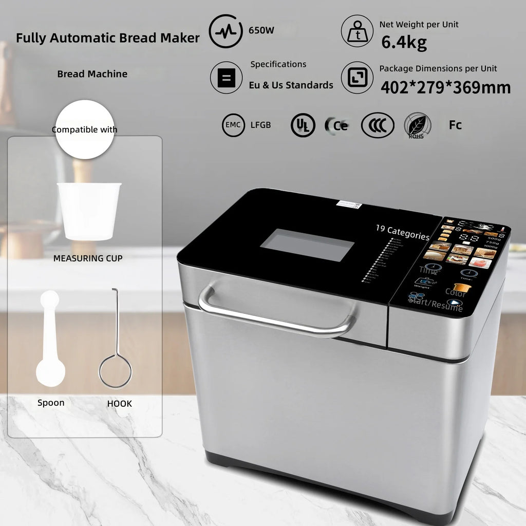 Smart Automatic Bread Maker – Kneading, Fermentation & Keep-Warm Automatic Bread Maker SPOT