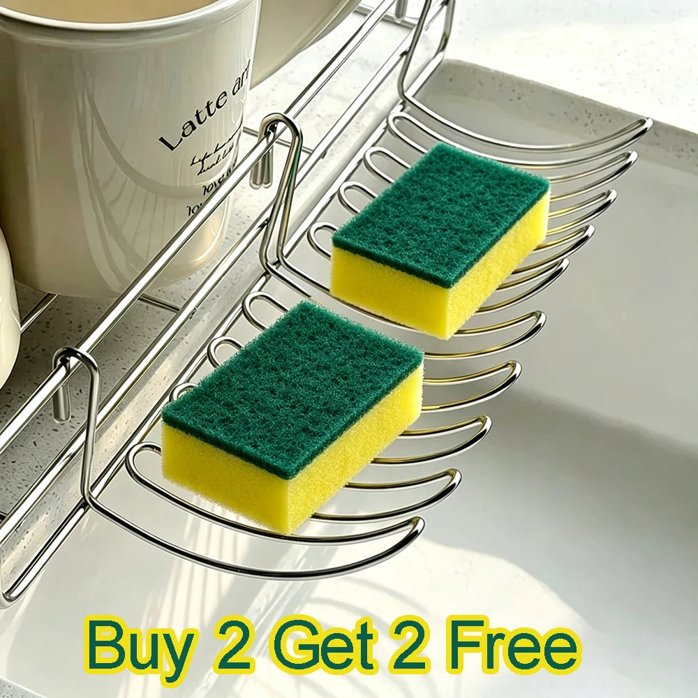 4-Pack Stainless Steel Hanging Drain Basket Storage Rack Hanging Storage Basket SPOT