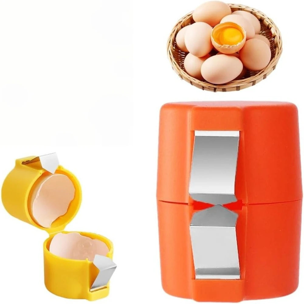 3-Pc Stainless Steel Egg Cracker & Yolk Separator Set Egg Cracker Tool SPOT