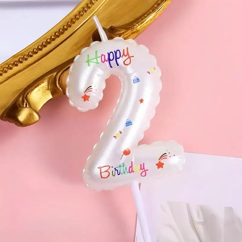 Smokeless Number Birthday Candle – Paraffin Cake Decoration Birthday Number Candle SPOT A3