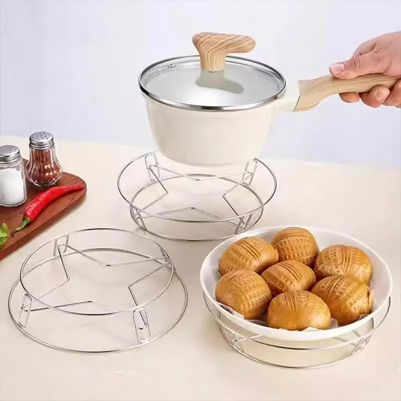 Stainless Steel Pot Rack & Steamer Stand – Kitchen Trivet Kitchen Trivet Rack SPOT
