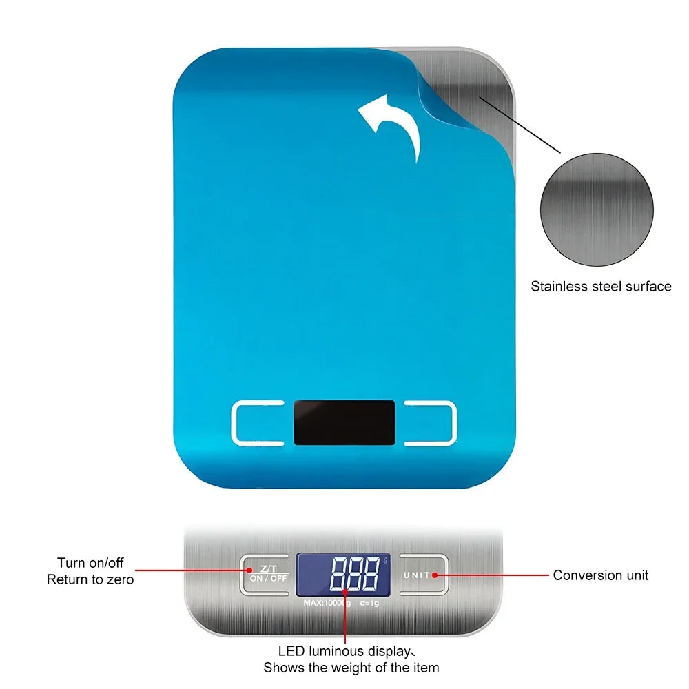 5kg Digital Kitchen Scale – Precise LED Food & Jewelry Weighing Digital Kitchen Scale SPOT