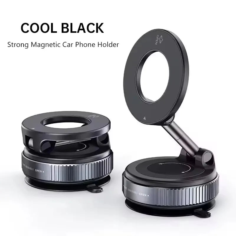 Magnetic Car Phone Mount – 360° Adjustable Suction Holder Car Phone Mount SPOT black