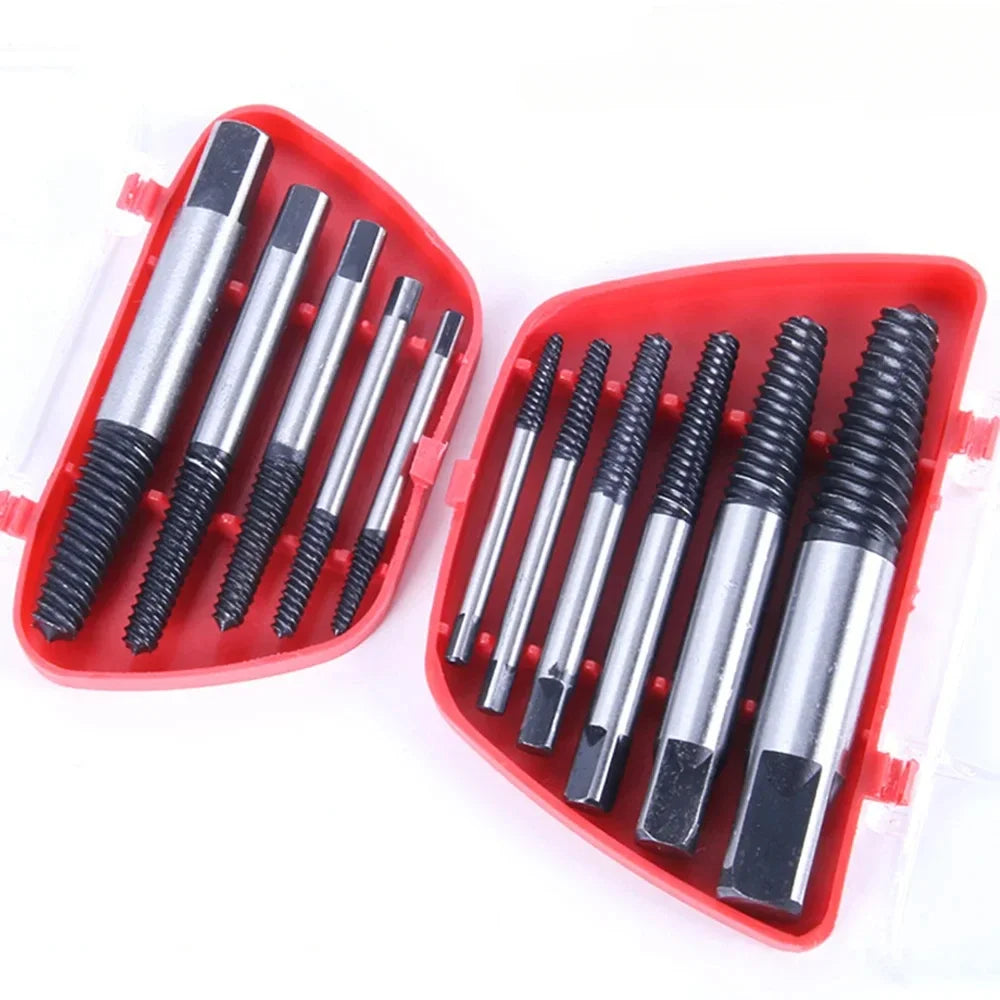 Screw Extractor Drill Bit Set 5 & 6 Pc – Carbon Steel Screw Extractor Set SPOT