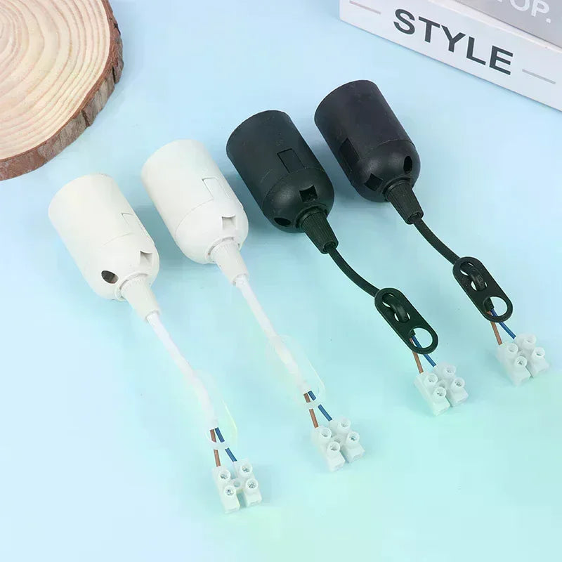 5-Pack E27 Lamp Holder with Cable – Construction Site Socket Lamp Holder Socket SPOT