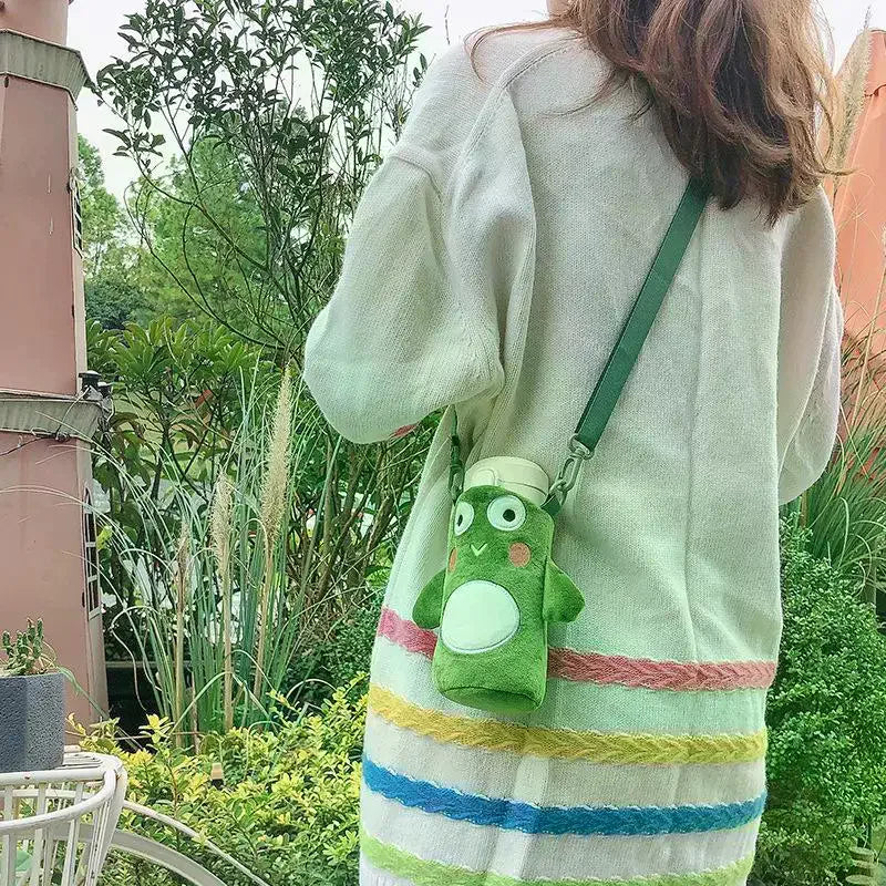 Cartoon Plush Water Bottle Cover – Insulated Cup Sleeve Bag Bottle Sleeve Cover SPOT