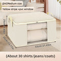 Large Dustproof Foldable Storage Bag – Zipper Clothes Organizer Clothes Storage Bag SPOT M white