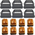 Perforated Tart Ring Set – Round & Rectangle Cake Molds 6/8pc Baking Mold Set SPOT 6pcs Square