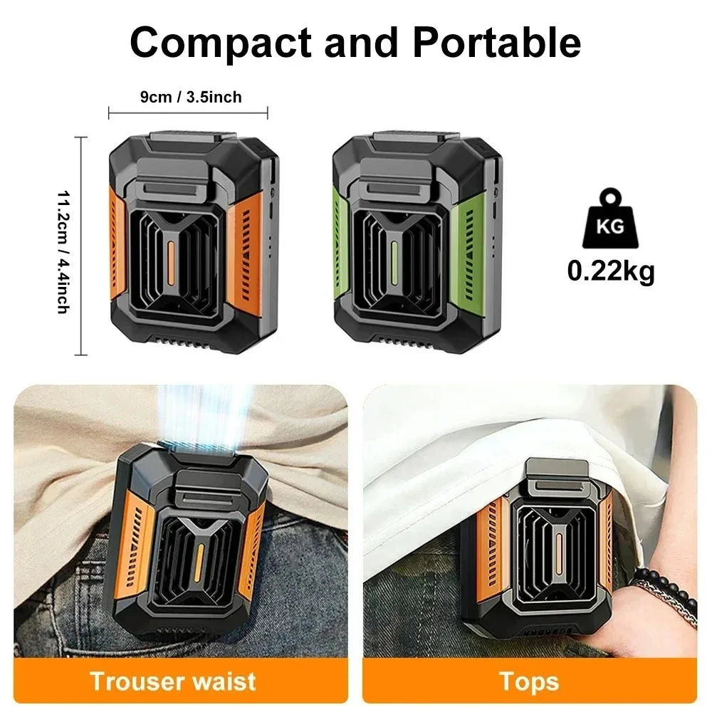 Portable 3-Speed Neck Fan 4000mAh USB Rechargeable + Power Bank Portable Neck Fan SPOT
