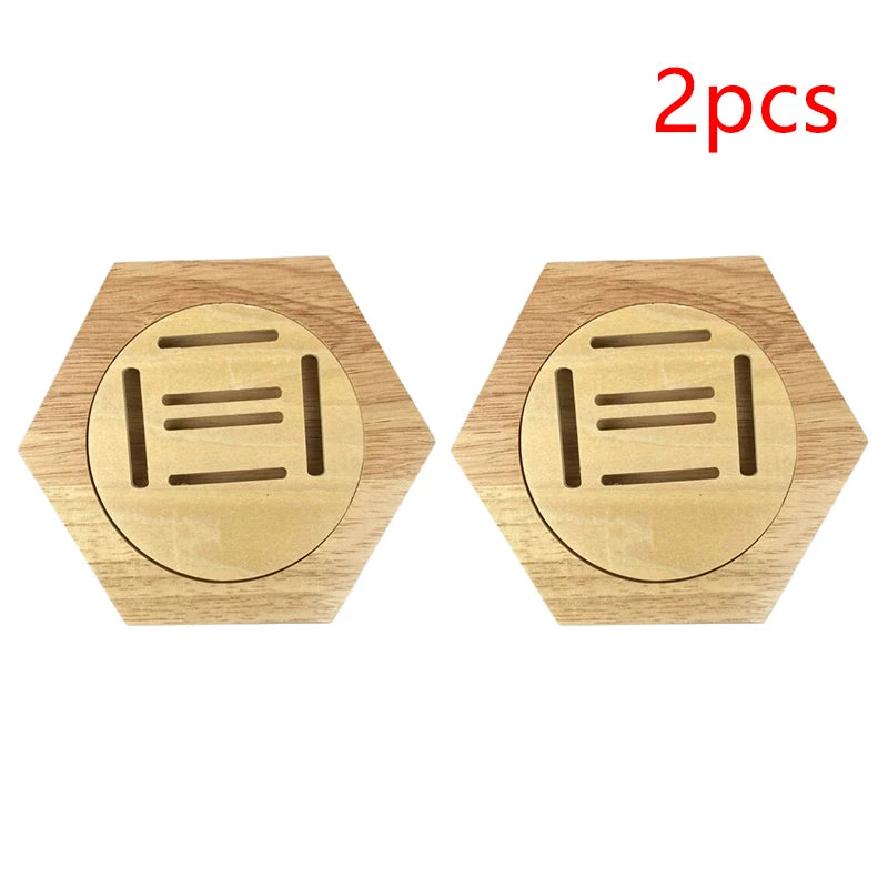 Wooden Hexagonal Medal Display Stand – Wall Mount Award Rack Medal Display Stand SPOT 2pcs