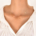 Boho Gold Multilayer Necklace – Geometric Pendants Stainless Steel Multilayer Chain Necklace SPOT NC-774