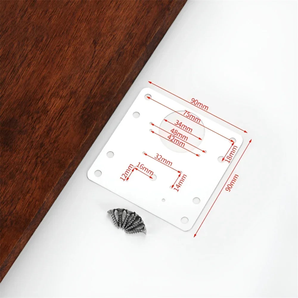 Stainless Steel Hinge Repair Plates – Cabinet & Drawer Fix Kit Hinge Repair Plate SPOT