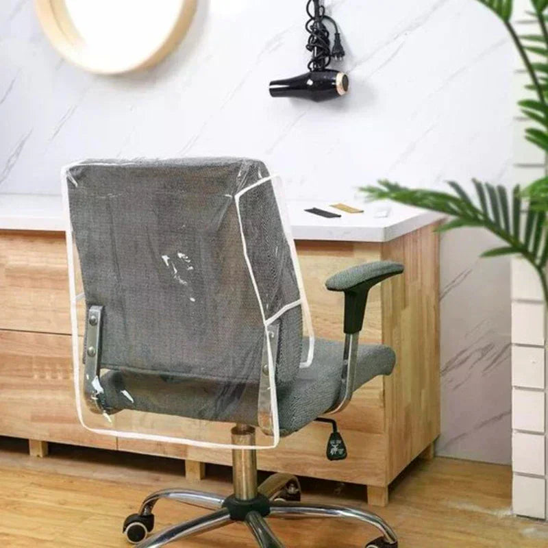 Clear Waterproof Salon Chair Back Cover Protector – PEVA Chair Cover Protector SPOT