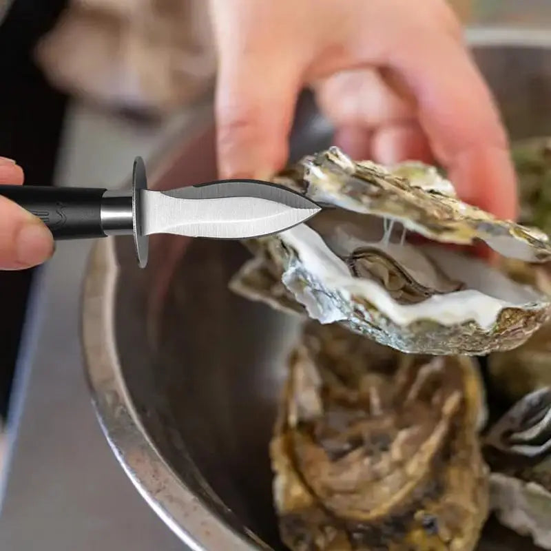 Stainless Steel Oyster Shucker Knife – Seafood Shell Opener Oyster Shucker Knife SPOT