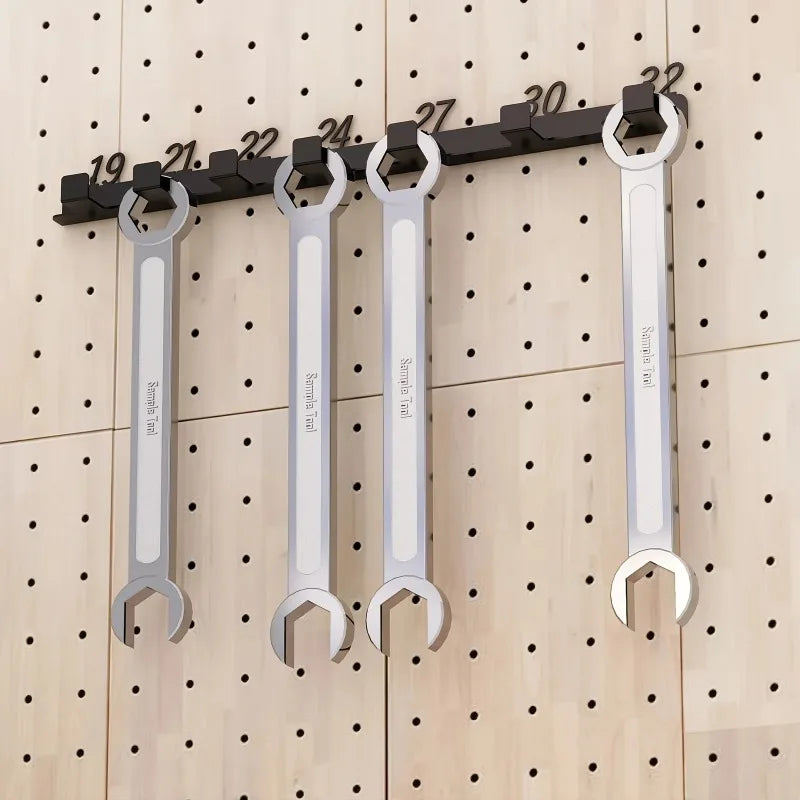 Wall-Mounted Numbered Wrench Hook Rack | Workshop Storage Tool Storage Rack SPOT