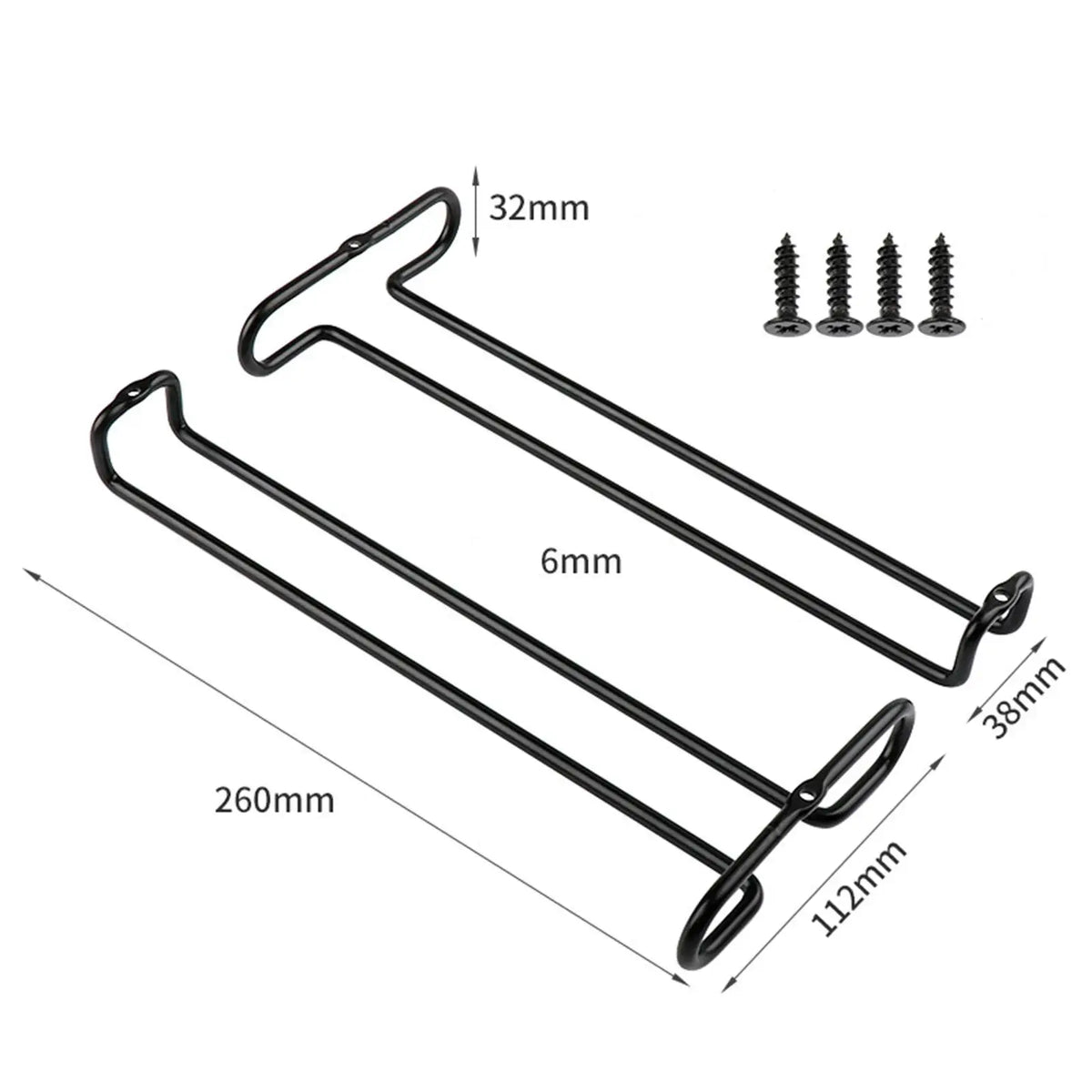 Under Cabinet Wine Glass Holder – 2-Pack Stemware Rack Wine Glass Rack SPOT