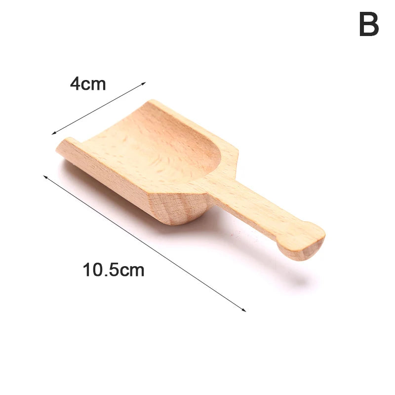 Wooden Mini Scoop for Tea, Coffee, Spices & Bath Salts Wooden Kitchen Scoop SPOT B