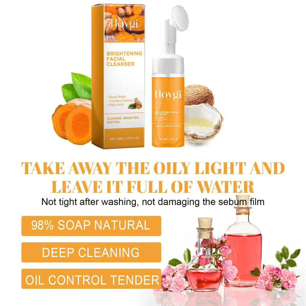 Hoygi Turmeric & Kojic Acid Foaming Facial Cleanser 100ml Foaming Facial Cleanser SPOT