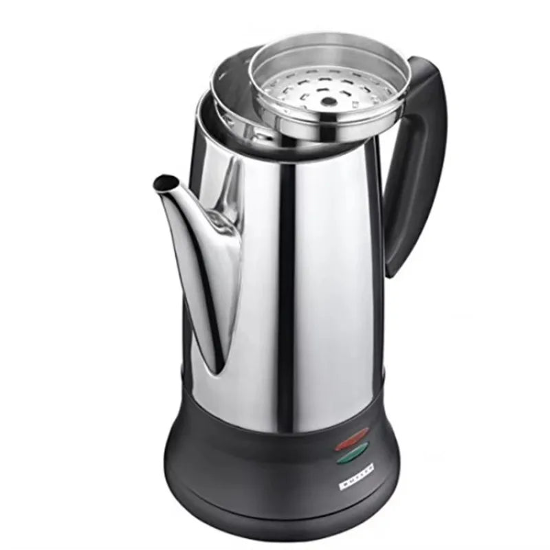 12-Cup Stainless Steel Coffee Percolator – Keep Warm & Cordless Coffee Percolator SPOT
