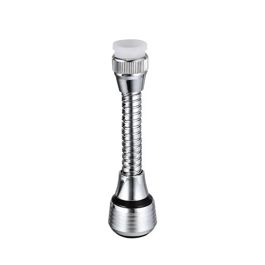 Stainless Steel Kitchen Faucet Aerator – Rotating Spray Extender Faucet Aerator SPOT Light Grey
