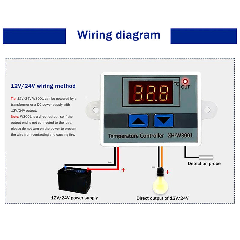 XH-W3005 Digital Humidity Controller 12V 24V 220V + Sensor Humidity Controller SPOT