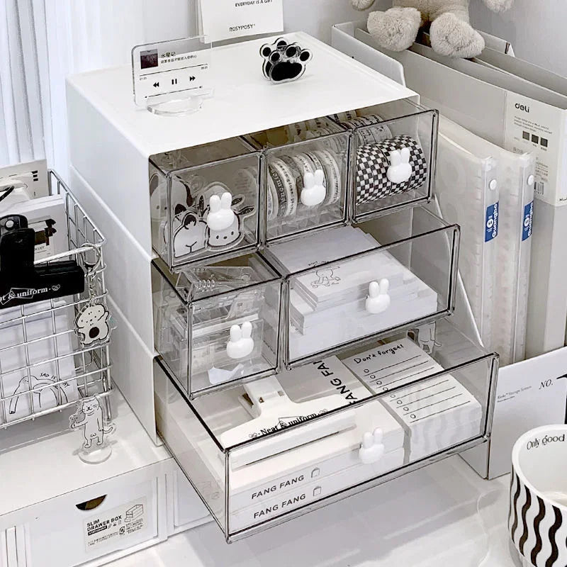 Rabbit Handle Desktop Drawer Organizer – Multi-Compartment Desktop Drawer Organizer SPOT